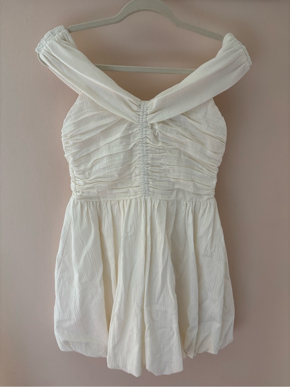 H&M Off White Mini Dress